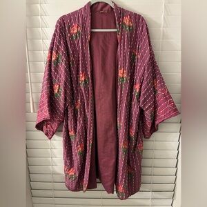 EARTHBOUND Floral Pink Robe oversized
